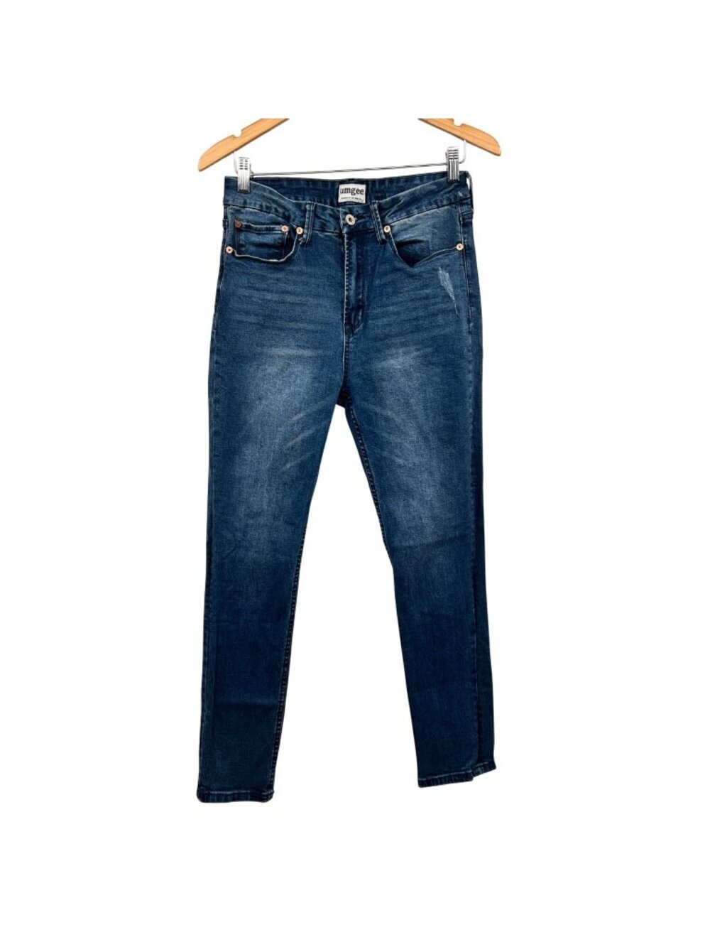 Umgee Womens Skinny Jeans High Rise Distressed Size 32 Waist